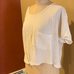 American Apparel crop tee (off white)